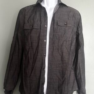 Calvin Klein Black Casual Button Down Shirt